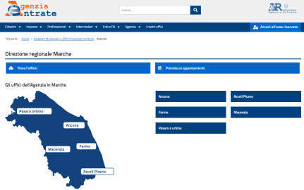 agenzia entrate marche