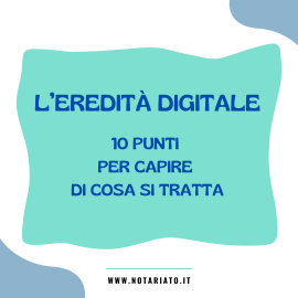 l’EREDITÀ DIGITALE